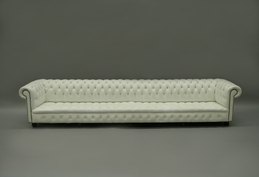 XXL Big Sofa Couch Chesterfield 480cm Upholstered Sofas 9 Seater Leather Textile #228