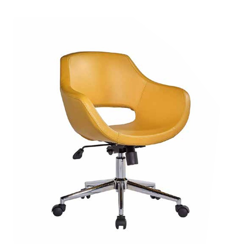 Office chair chair office chair executive work chair orange modern furniture artificial leather