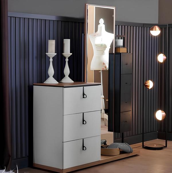 Vanity table with mirror Mirror dresser Bedroom dresser with mirror