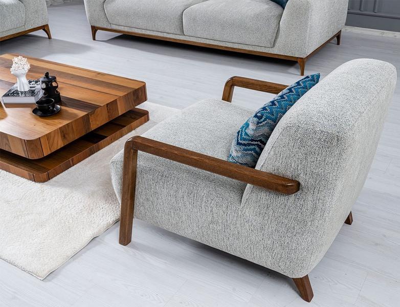 Armchair furniture upholstery single lounge club seat furniture fabric couches