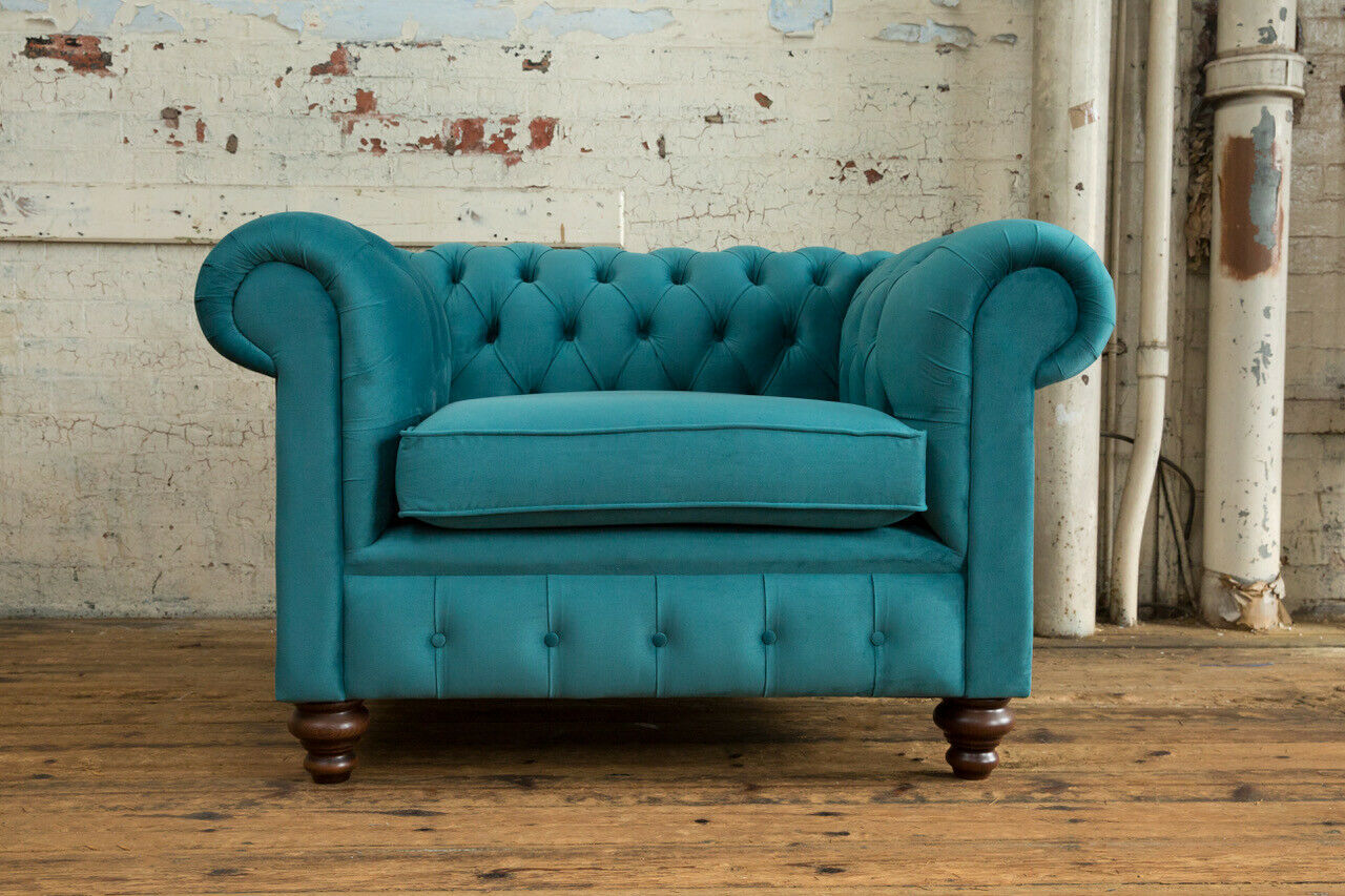 chair one-seater chesterfield textile sofa couch upholstered sofas fabric couches new