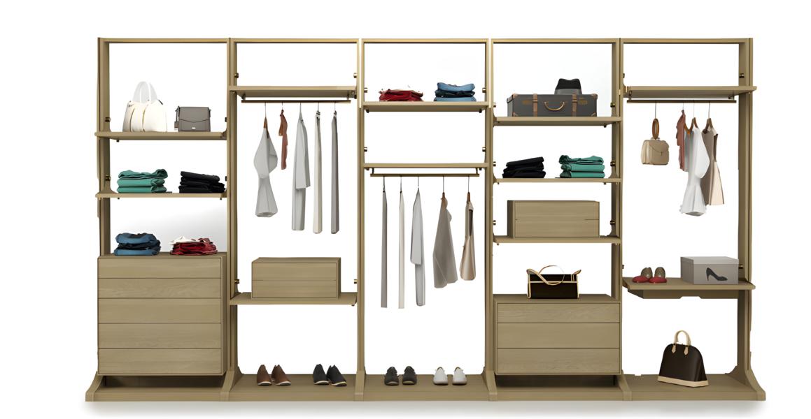 Luxury wardrobe walk-in storage dressing room closet dressing area