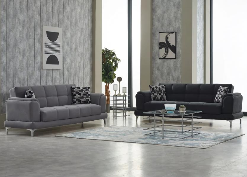 Complete sofa set three-seater fabric sofa upholstered sofa multicolored