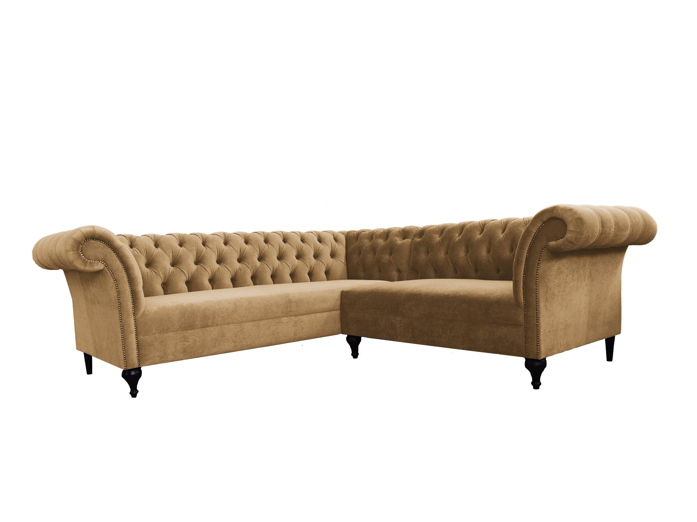 Chesterfield Corner Sofa Designer Sofa Couch Velvet Leather Sofa SLIII Sofa No. 93