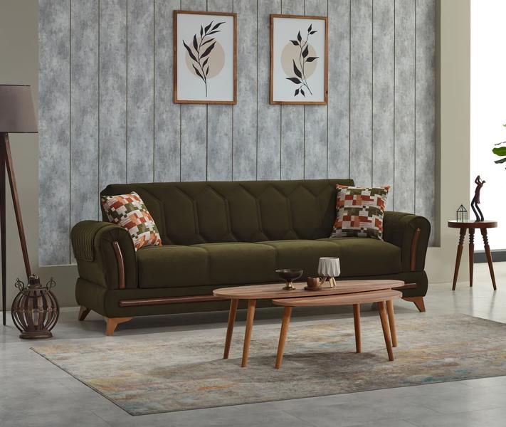 Couch 3-seater three-seater sofa fabric sofa upholstered sofa green couches