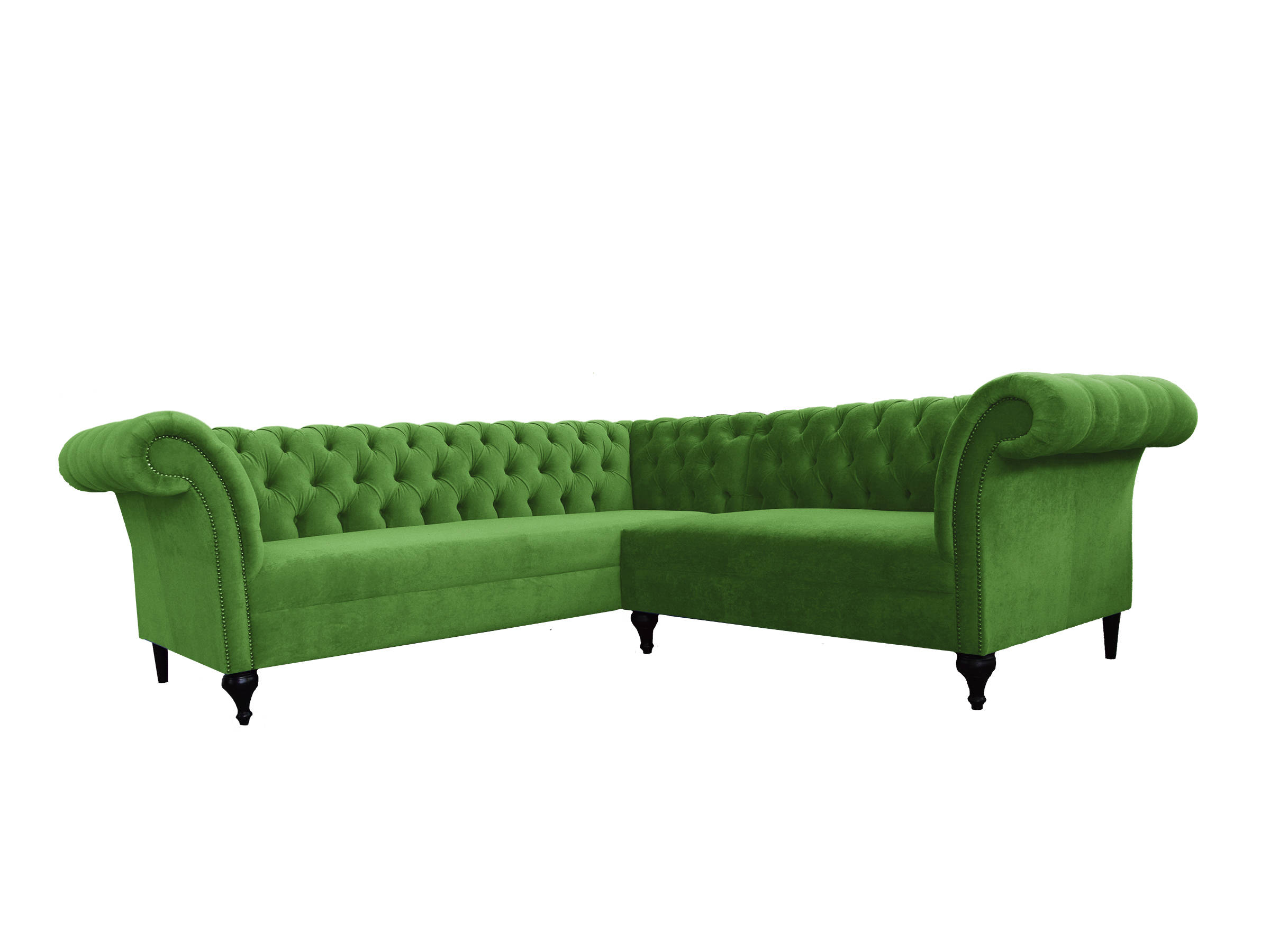 Chesterfield Corner Sofa Corner Couch Designer Sofa Couch Velvet Leather Sofa SLIII Sofa No. 95