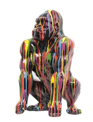 Colorful Gorilla Figurine Statue Sculpture Decorations New