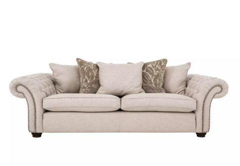 Country house style furniture - Chesterfield sofa, comfortable couch, fabric jvmoebel ®