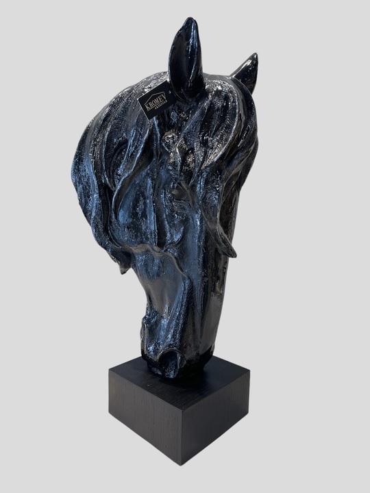 Design figure horse with base sculpture figures sculptures decoration decor 76cm