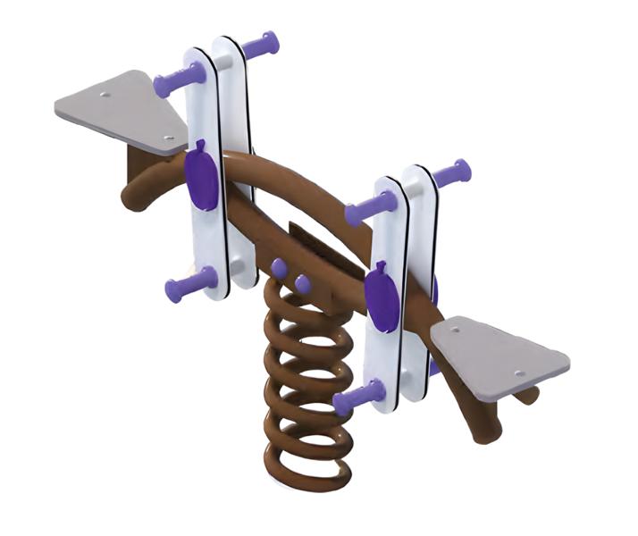 Double rocking seesaw rocking playground seesaws
