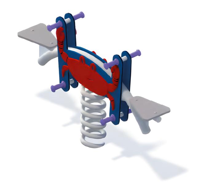 Double swing rocker rocking device seesaw playground seesaws