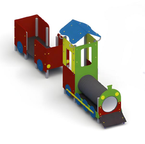 Playground pirate ship playhouse balancing beam movement area play net