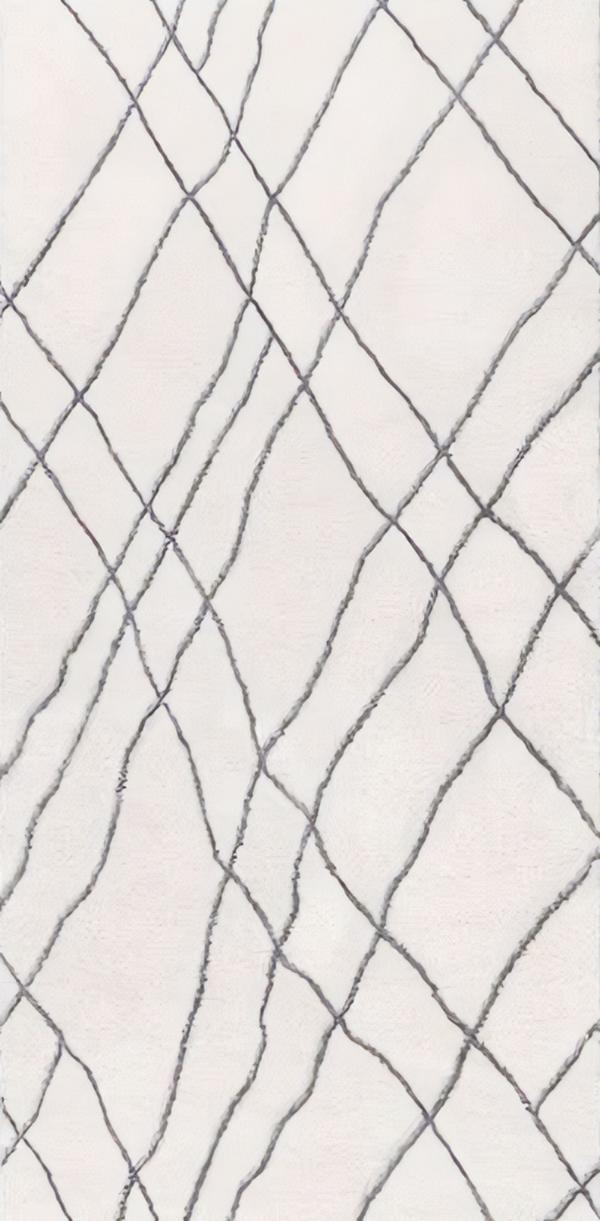 White carpet living room rug art carpet short pile blue lines pattern