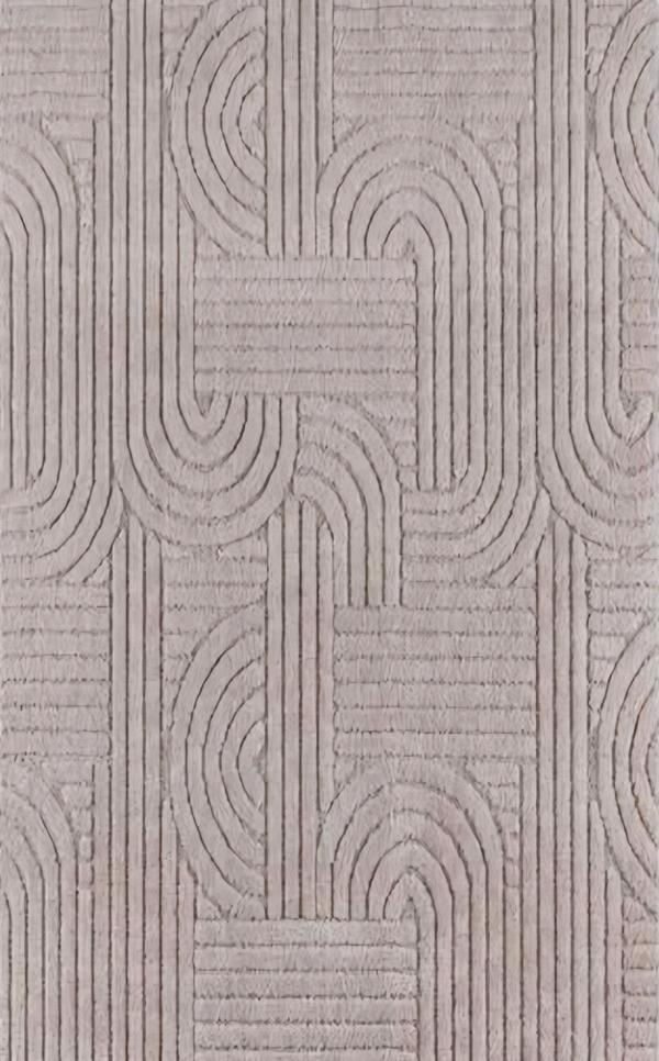 Carpet Living Room Abstract Geometric Pattern Natural Cream Color