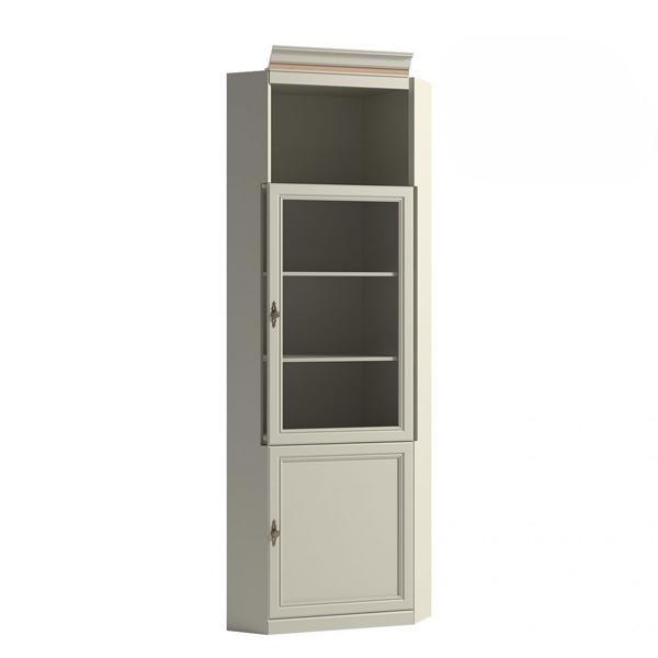 Corner display cabinet, display case, corner cabinet, glass display case, corner shelf, corner furniture, living room display cabinet.