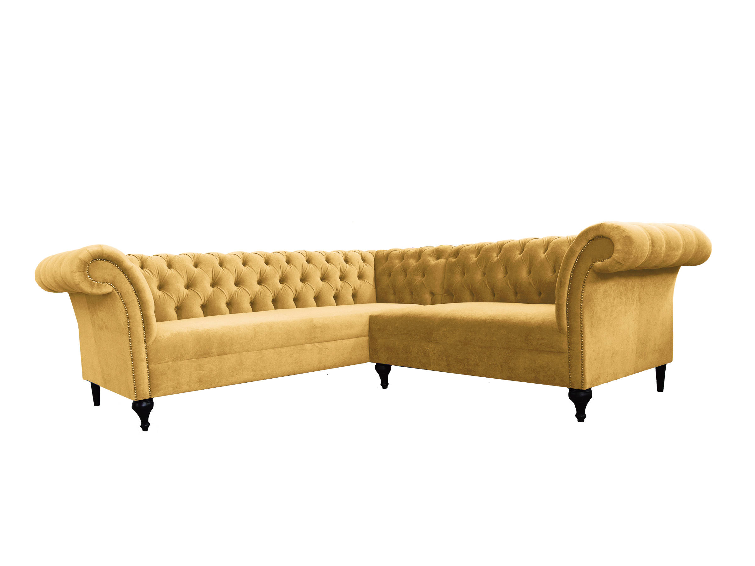 Chesterfield Corner Sofa Corner Couch Designer Sofa Couch Velvet Leather Sofa SLIII Sofa No. 90