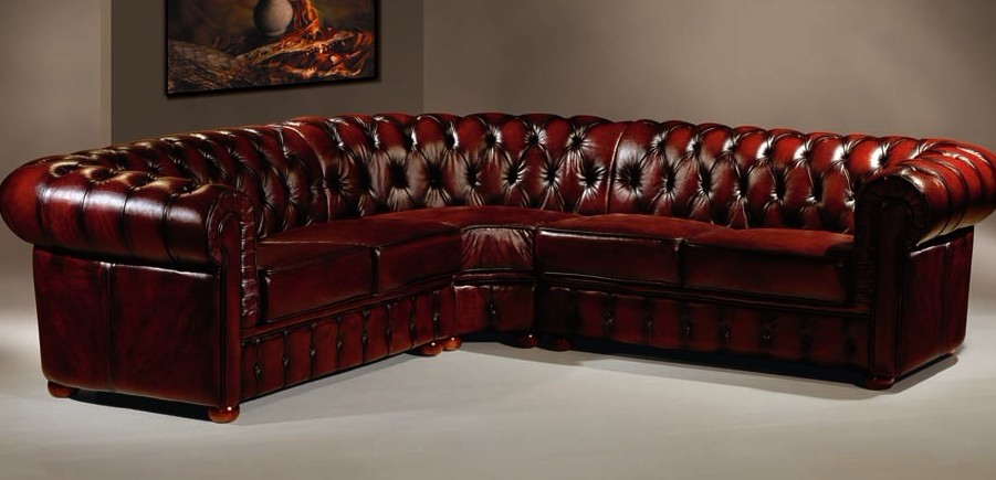 Chesterfield Corner Sofa Corner Couch Designer Sofa Velvet Leather Sofa 2016-067