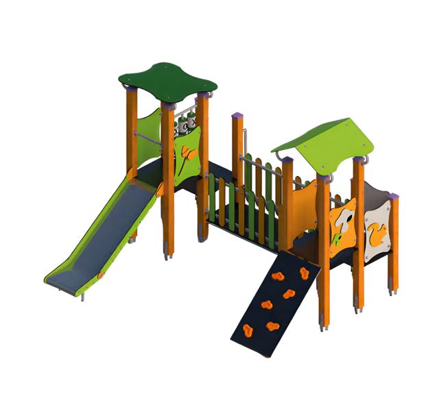 Outdoor playground amusement area children\'s play area slide tower play site