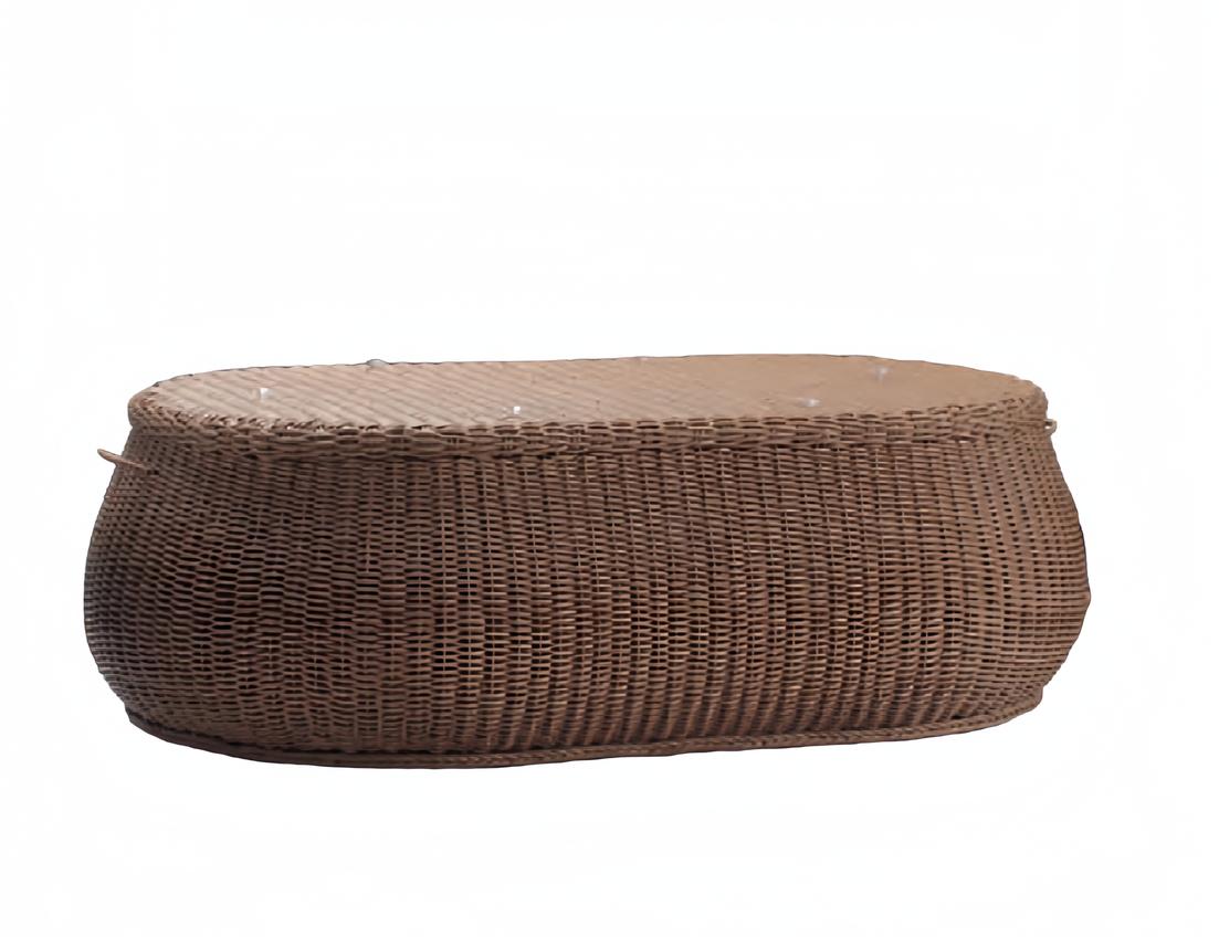 Brown coffee table side table designer rattan tables terrace