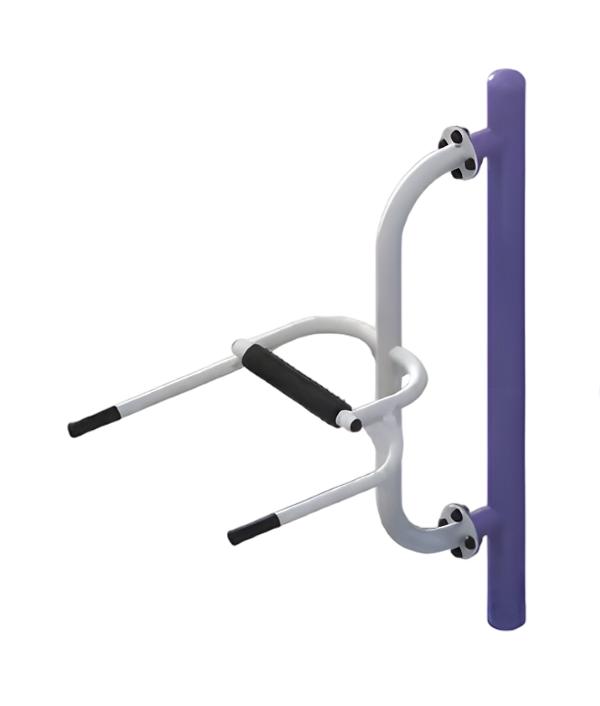 Pull-up bars, multifunction towers, incline bench, street sports equipment, tricep push-downs.