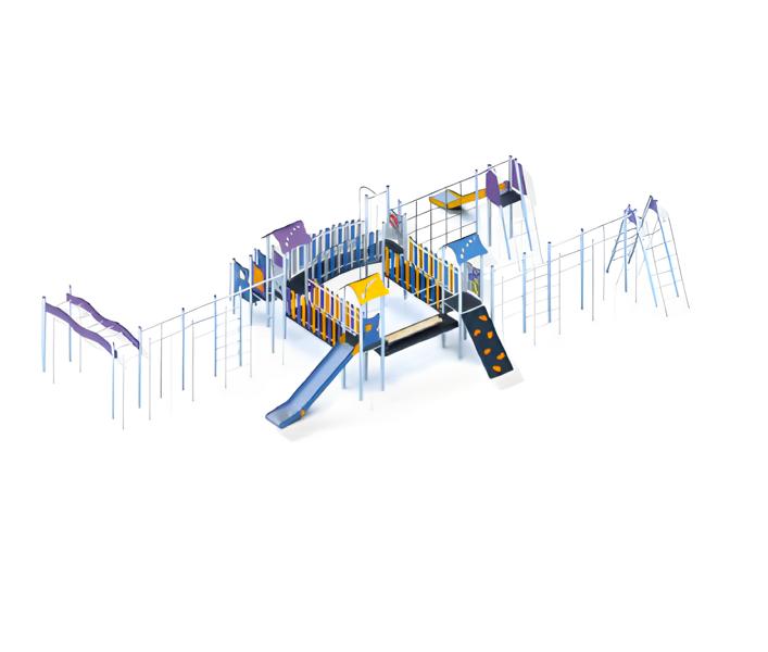 Activity area playground play zone recreational area climbing tower leisure facility