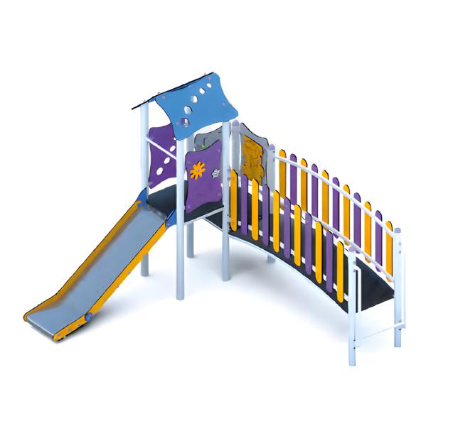 Play area children\'s playground recreational facility slide convenience multi-colored