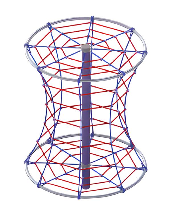 Rope climbing device climbing course adventure ropeway suspended rope climber balance