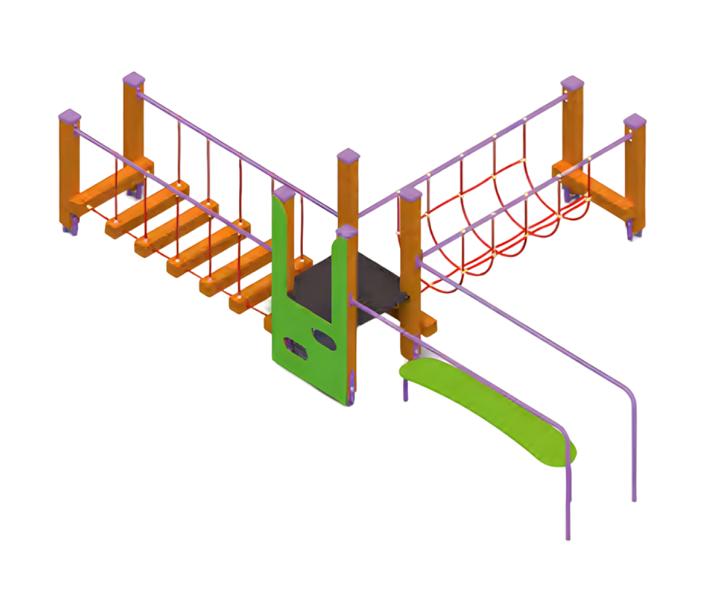 Children\'s play bridge Children\'s playground balancing bridge ropeway adventure bridge