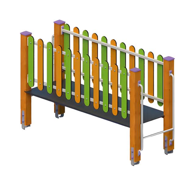 Playground balance beam balancing bridge suspension bridge climbing bridge wobble beam