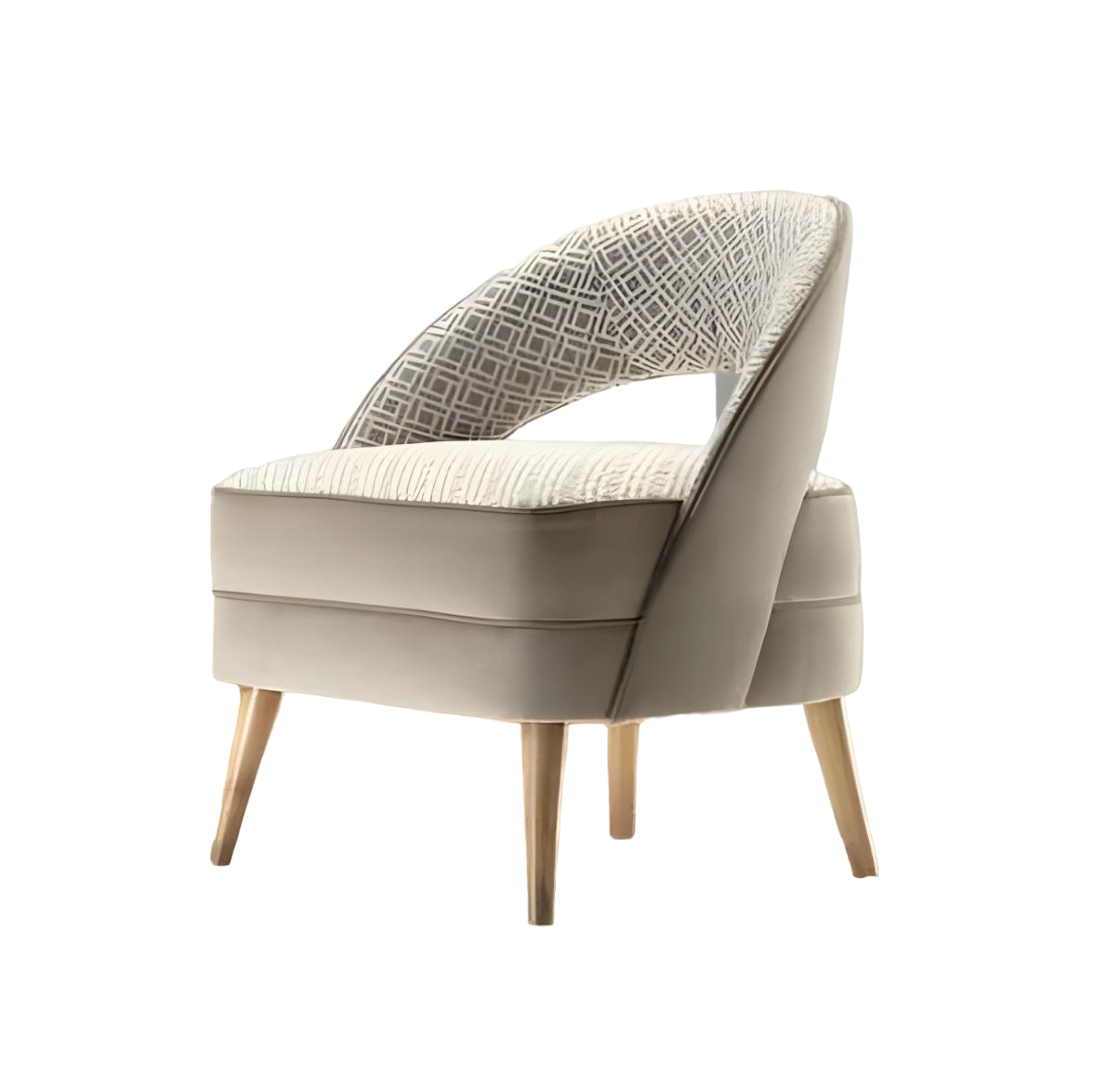 Armchair Living Room Art Deco Design Adults Wood Single Seat Upholstered Living Room New