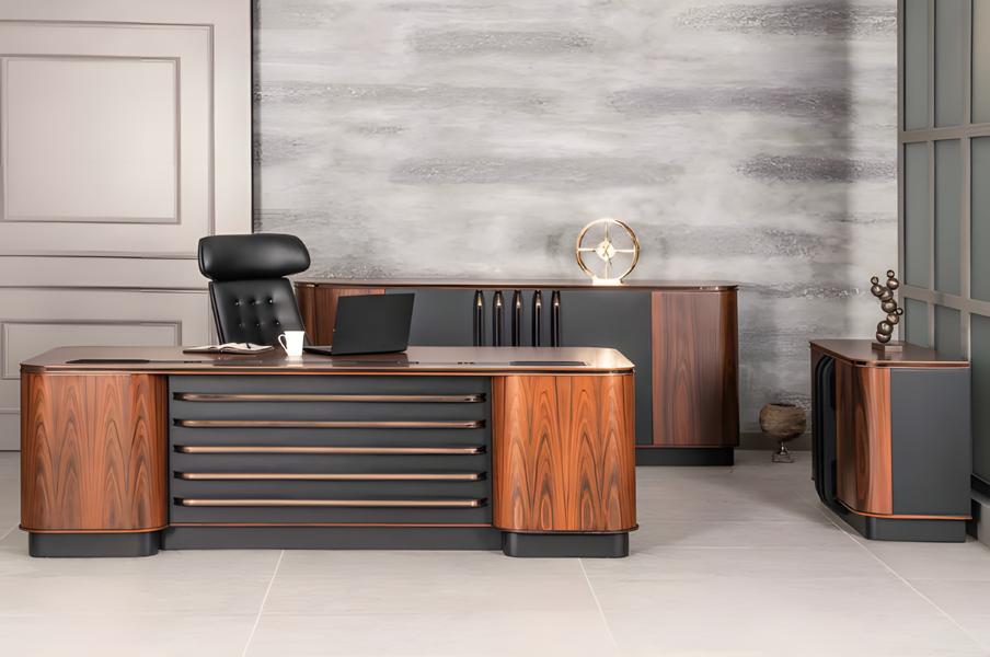 Luxury executive desk table XXL 250x100 designer furniture modern tables new