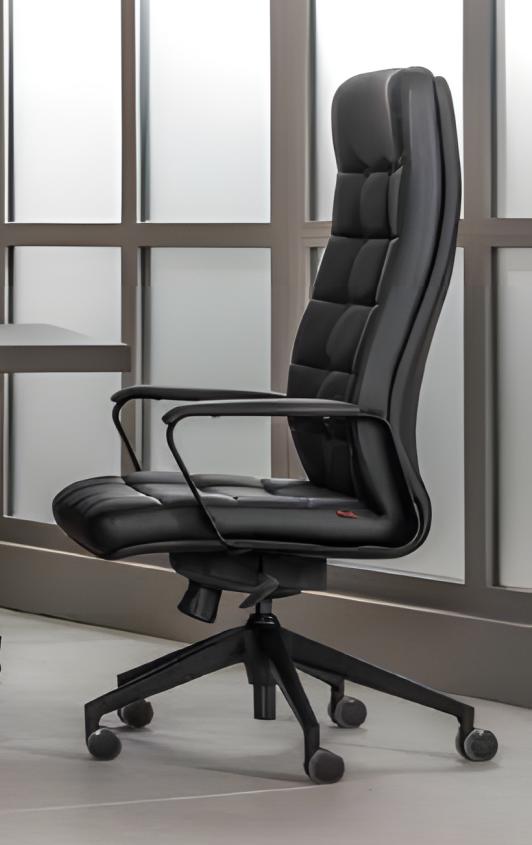Armchair, leather, upholstered, swivel, computer chairs, furniture, office chair, executive chair, new