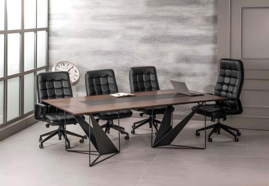Modern office room set office furniture conference table + 4x chairs new