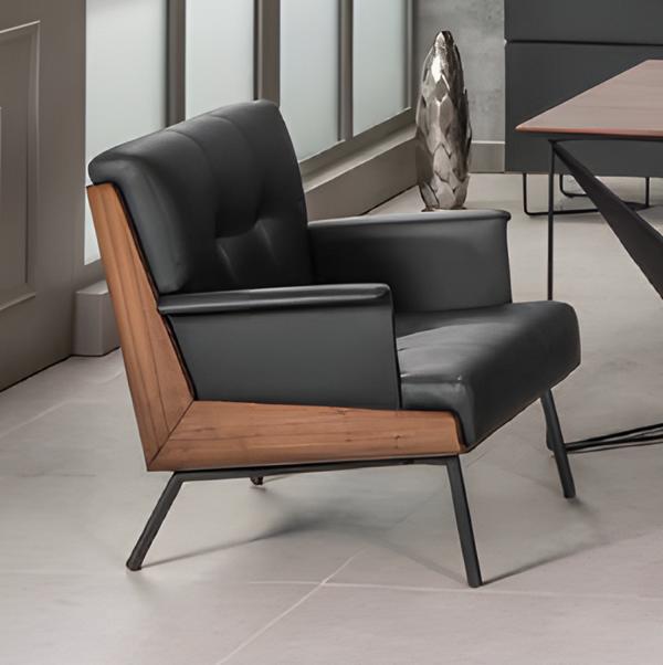 Leather swivel office chair furniture office chair leather black new