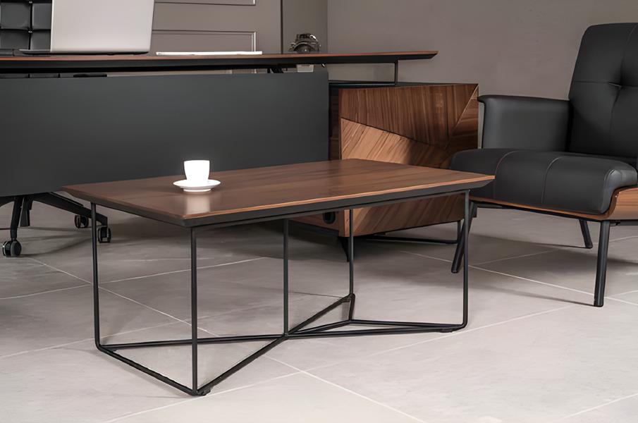 Designer modern coffee table, office furniture, study room, wooden furniture, new.