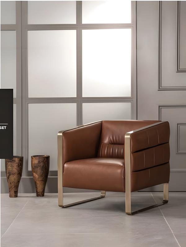 Modern luxury office chair brown leather office furniture chair new