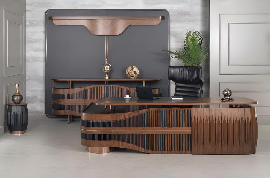 Corner desk office furniture boss room furniture design desk table