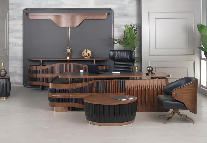 Modern office room set complete office furnishings desk console new