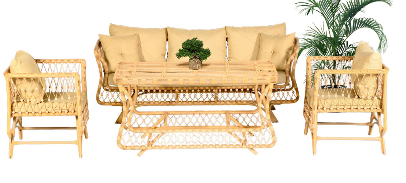Garden furniture sofa set table armchair coffee table veranda seating groups sofa 4-piece set