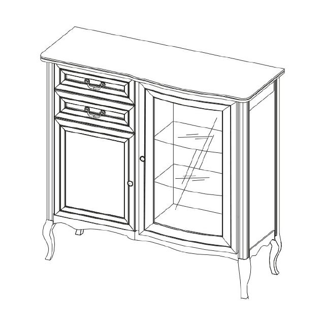 Solid wood dresser cabinet cabinets classic bar vintage rustic bar - PR - KB