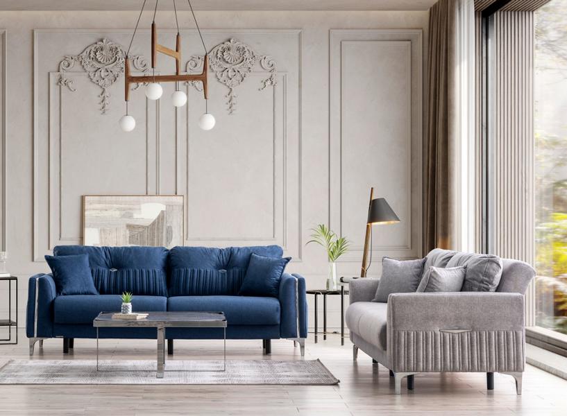 Comfortable sofa set 3+3 seats Stylish design for relaxed living