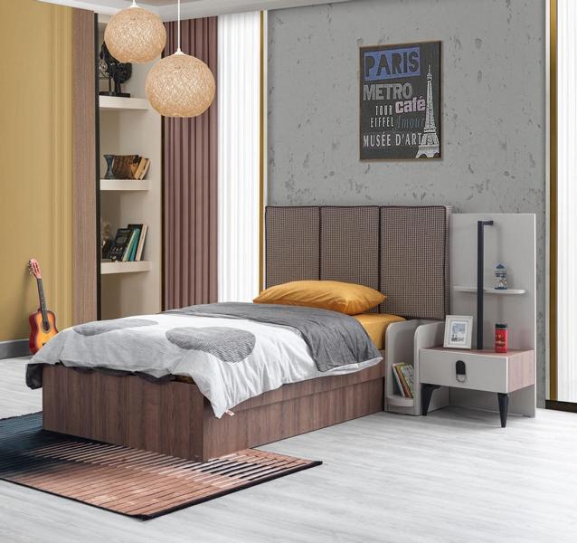 Children\'s furniture children\'s bed nightstand luxurious wood top-quality furniture brown