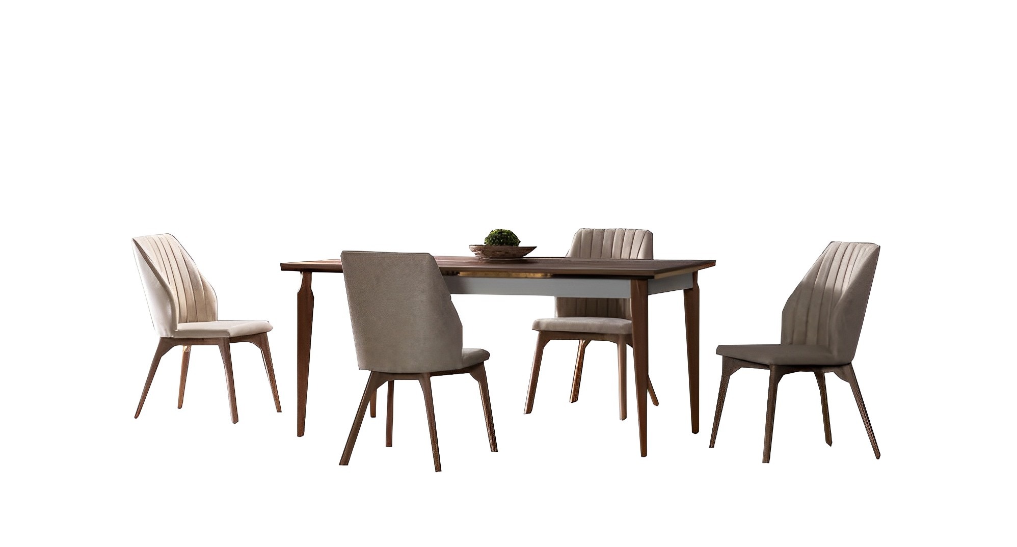 Dining Room Set Dining Table + 4 Chairs 5-piece Set Kitchen Table Upholstered Chairs Dining Group