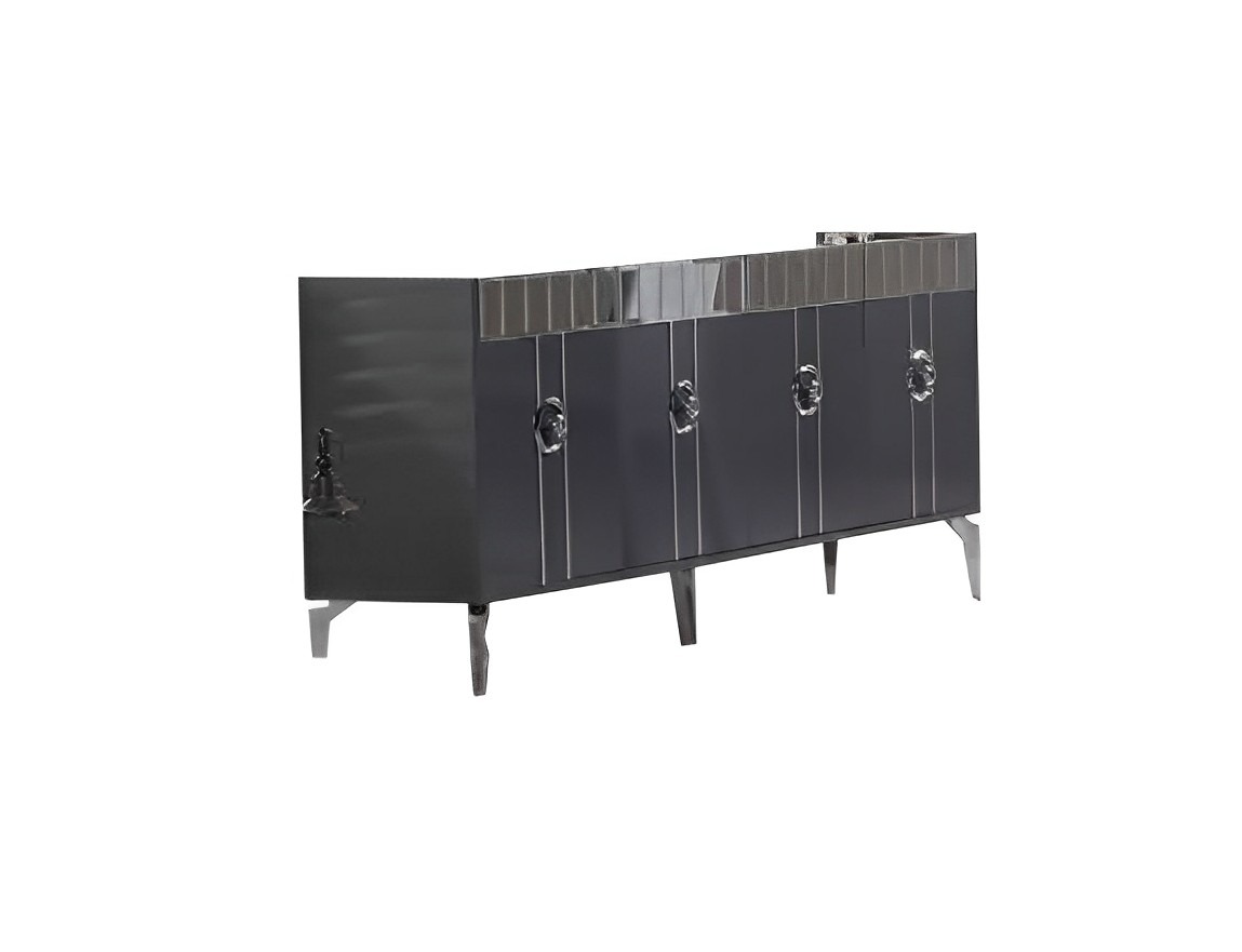 Sideboard Designer Lowboard Modern furniture Chest of drawers Cabinet Gray Sideboard