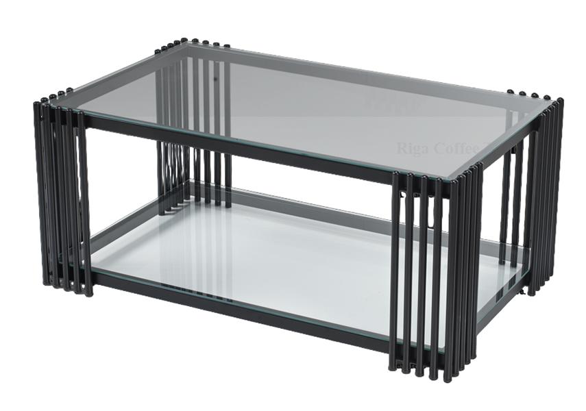 Metal Coffee Table Black Luxury Design Elegant Furniture Living Room Coffee Tables