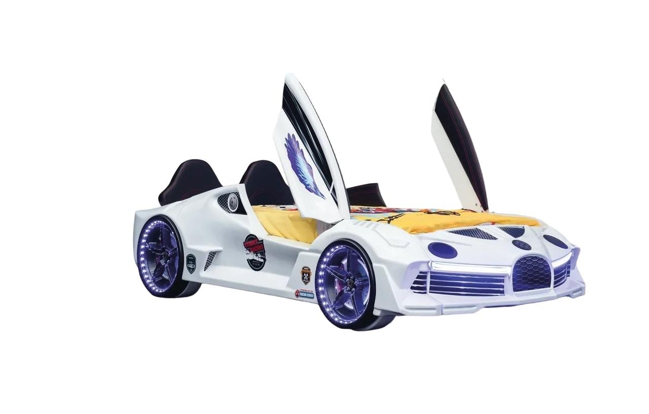 Race car bed with mattress, car bed, children\'s room beds, furniture.