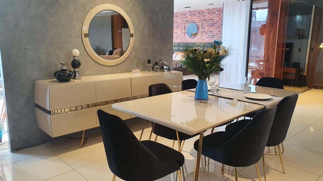 Dining table chairs sideboard mirror dining table set dining room group dining room