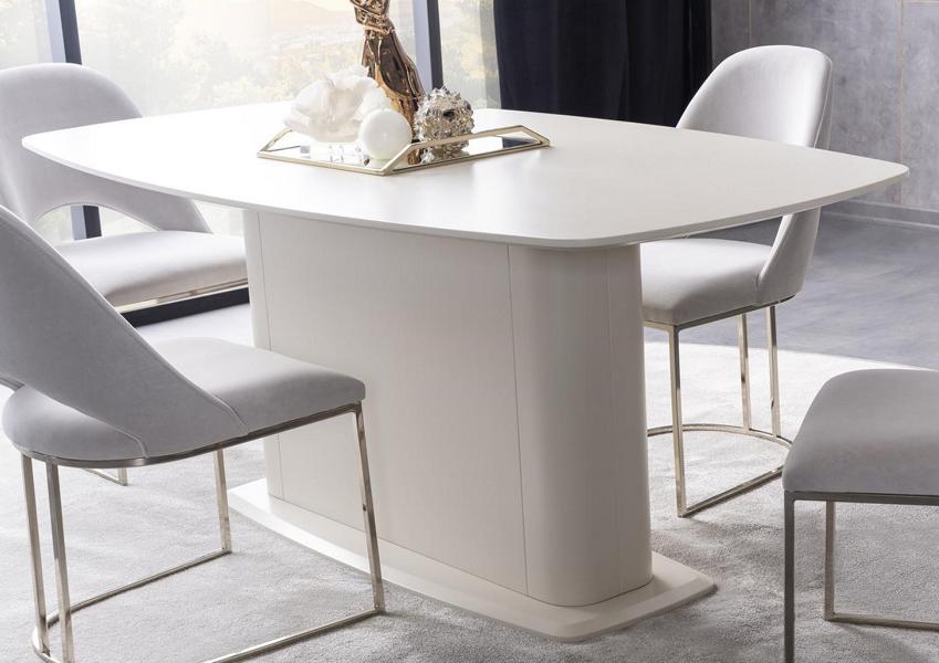 Dining table dining room table kitchen table dining table table column base white