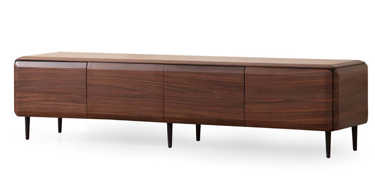 TV stand lowboard brown wood modern stylish sideboard for living room