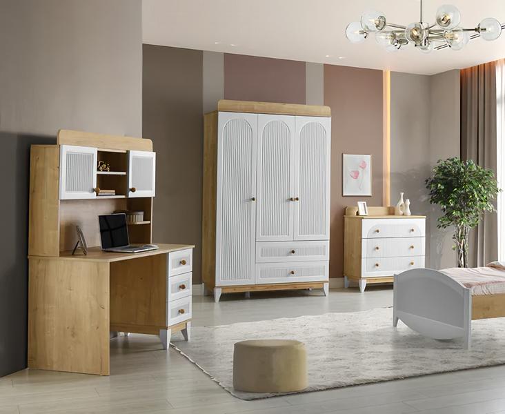 Chest of drawers wardrobe desk practical set children\'s room bedroom